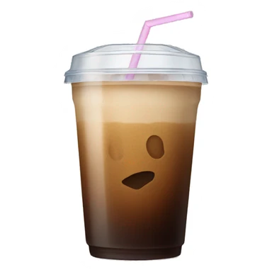 An ice coffee  sticker