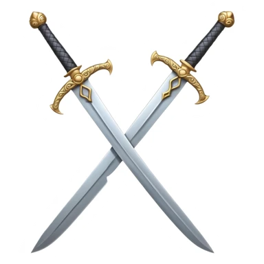 two islamic swords sticker