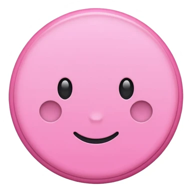 Pink circle sticker
