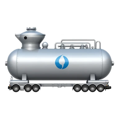 side view of a natural gas tanker sticker