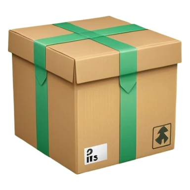 make delivery box in light green color  sticker