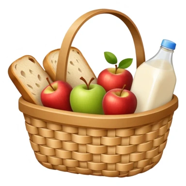 modern basket for shopping sticker