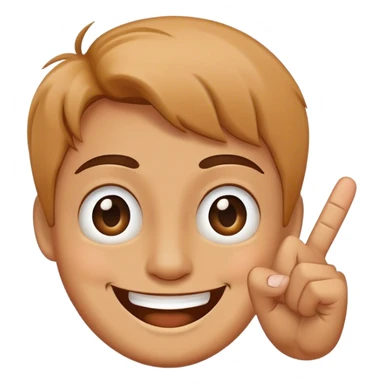 smiling face with a middle finger sticker