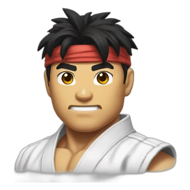 ryu de street fighter sticker