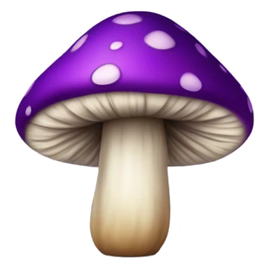 Purple and black toadstool  sticker