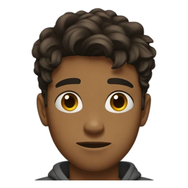 18 years old boy sad full body sticker