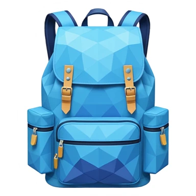 backpackk emoji low poly  sticker