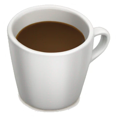 “Strong coffee in a simple glasse cup.” sticker