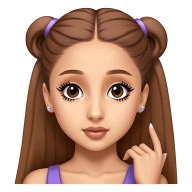 Ariana Grande as a pop star sticker