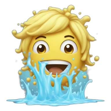 Water splash sticker