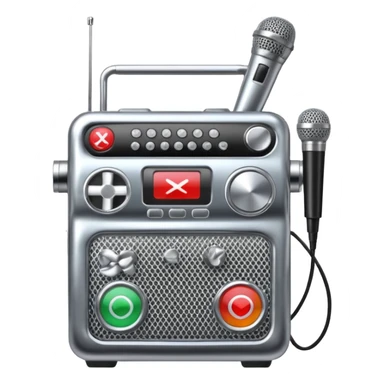 Karaoke machine sticker