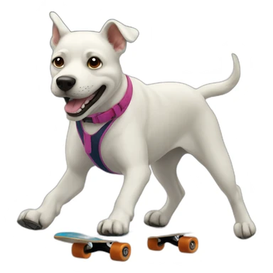 SKATING DOG sticker