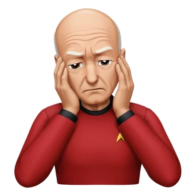 picard face palm sticker