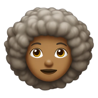 Metisse with a Brown afro sticker