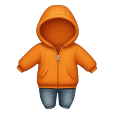 miffy orange　clothes sticker