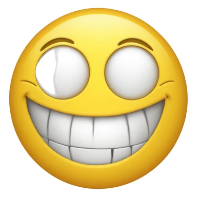 distorted happy face  sticker