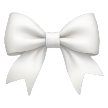 white bow sticker
