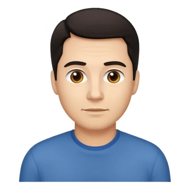 dark hair father sticker