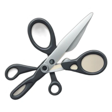 pointed scissors and a watch sticker