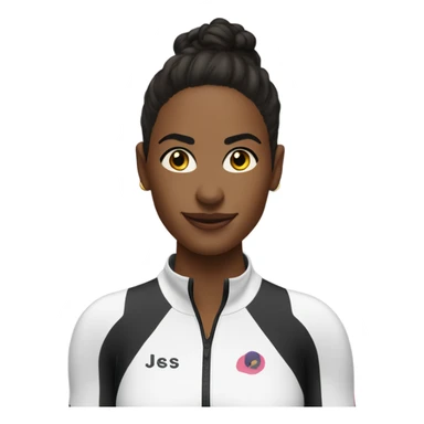 Jess king from peloton saying u go girl sticker