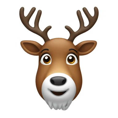 Christmas reindeer sticker