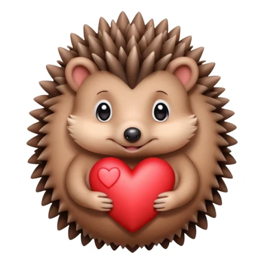 Hedgehog with love sticker