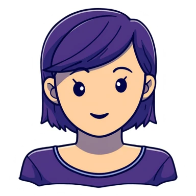 woman upper body sticker