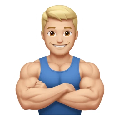 make an emoji of a developer showing bicepts sticker