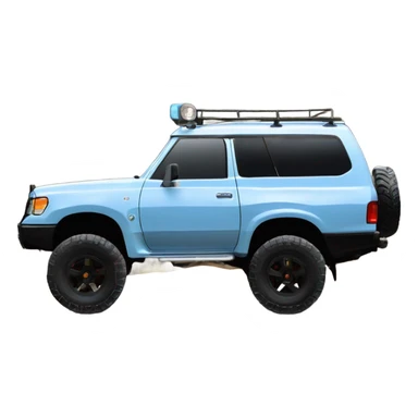 4WD baby blue Nissan patrol gq  sticker