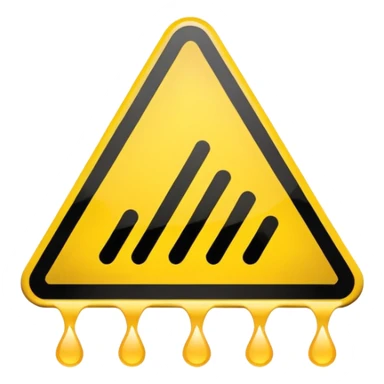 slippery surface sign sticker