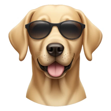 A Labrador dog wearing sunglasses  sticker