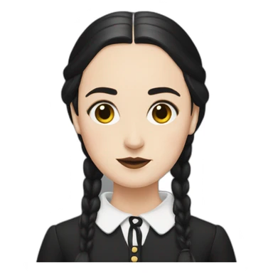 Wednesday adams sticker