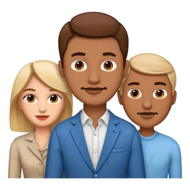 man reike moters ir vyro emogi veido generavimo su paper doll kotimizacija sticker