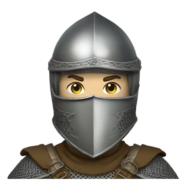 Elven Soldier with a bascinet and mask sticker