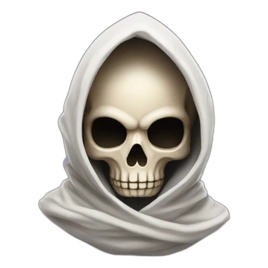 skull in a cowl sticker