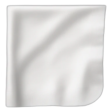 White napkin sticker