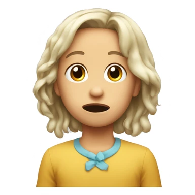 the child doesn't want to eat sticker