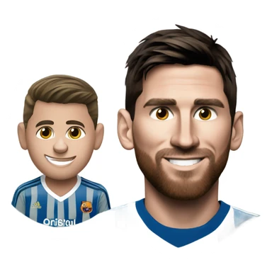 Messi and Cristiano sticker