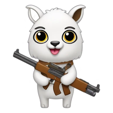Lama With guns sticker