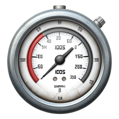 cracked pressure gauge sticker