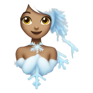 Snowflake fairy sticker