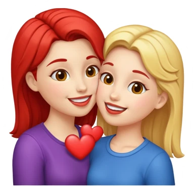 to girls kissing  sticker