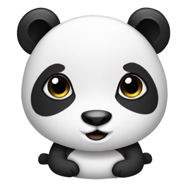 panda wearing skirt sticker