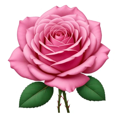 “A Polaroid-style photo of a pink rose  sticker