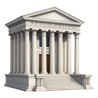 Courthouse with columns sticker