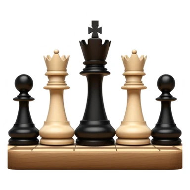 chess white and black sticker