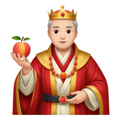 emperor and peach sticker