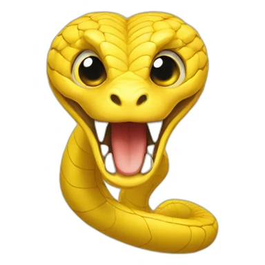 Yellow cobra sticker