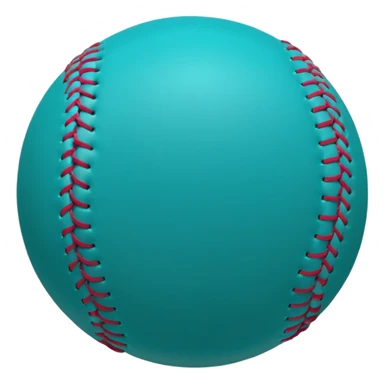 Teal softball sticker