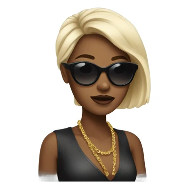 Rich girl with shades  sticker